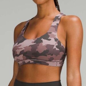 Lululemon Free to Be Serene Bra in Camo Misty Mauve Multi